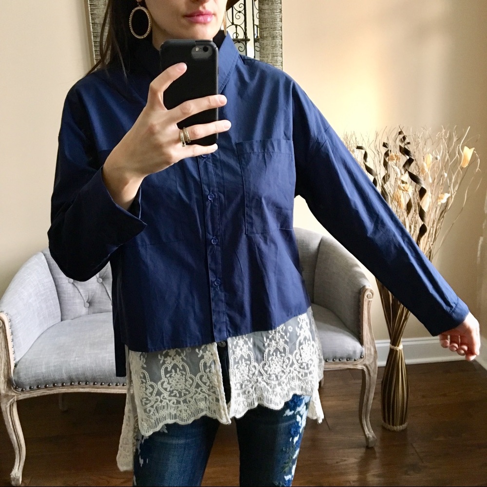 β¨BUTTON DOWN TOP - Picture 4 of 8